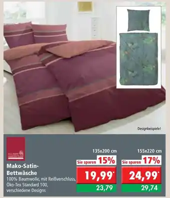 L. STROETMANN GROSSMARKT Mako Satin Bettwäsche Angebot