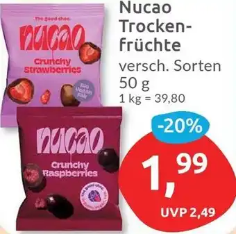 Budni Nucao Trockenfrüchte 50 g Angebot