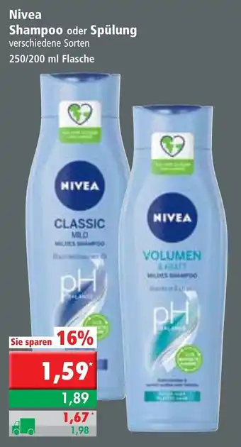 L. STROETMANN GROSSMARKT Nivea Shampoo oder Spülung 200-250ml Angebot