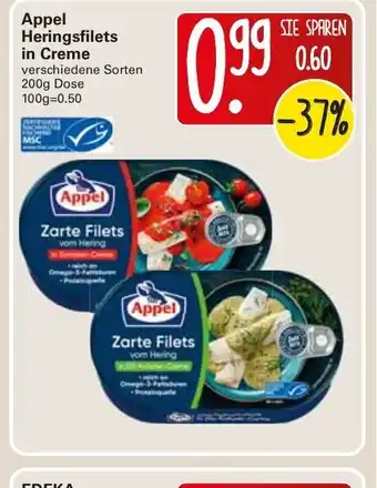 WEZ Appel Heringsfilets in Creme 200g Angebot