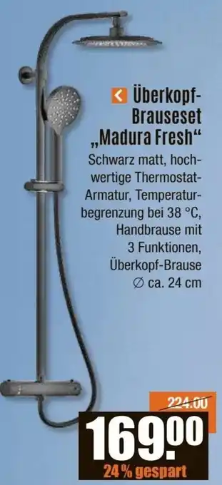 V Baumarkt Überkopf Brauseset „Madura Fresh“ Angebot