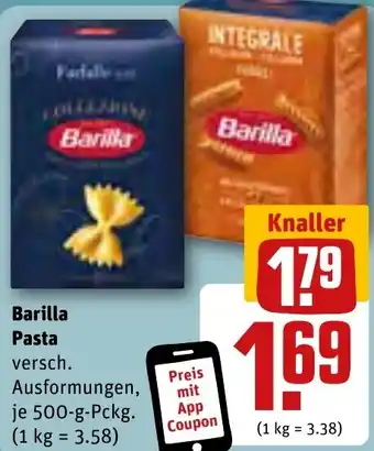 REWE Barilla Pasta 500 g Pckg. Angebot