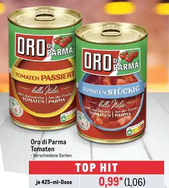 METRO Oro di Parma Tomaten je 425-ml-Dose Angebot