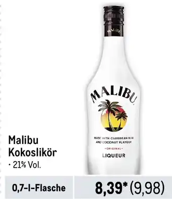 METRO Malibu Kokoslikör 21% Vol. 700ml Angebot