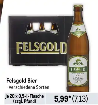METRO Felsgold Bier 20*500ml Angebot