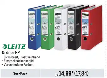 METRO LEITZ Ordner PP 3er-Pack Angebot