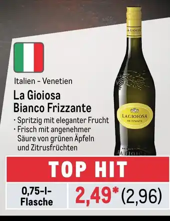 METRO La Gioiosa Bianco Frizzante 750ml Angebot