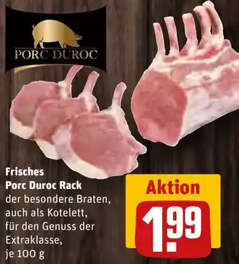 REWE Frisches Porc Duroc Rack 100 g Angebot