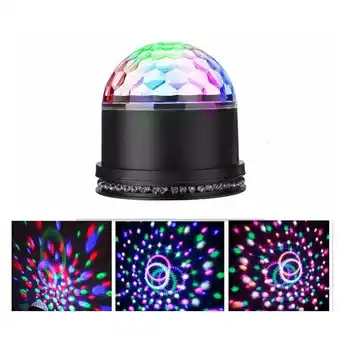 ManoMano LED-Disco-Kugel, 51 LEDs, 12 w, 7 Farben, Disco-Lampe, Party-Licht, RGB-Lichteffekt, Bühnenbeleuchtung, Party-Licht-Dekoratio Angebot