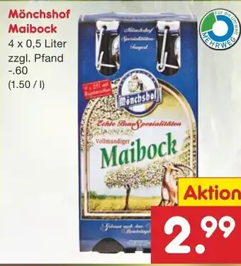 Netto Marken-Discount Mönchshof Mailbock 4x0,5L Angebot