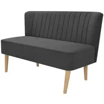 ManoMano Sofa Stoff 117 x 55,5 x 77 cm Dunkelgrau VD10284 - Hommoo Angebot