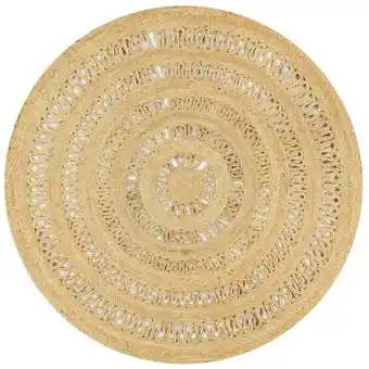 ManoMano Hommoo Teppich Handgefertigt Jute Geflochten 150 cm Angebot