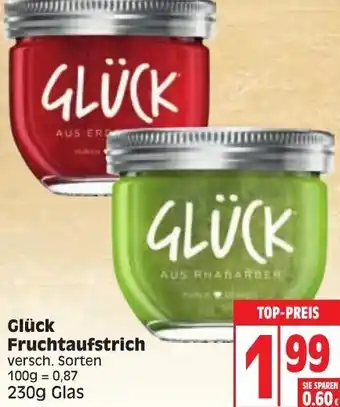 Edeka Gluck Fruchtaufstrich 230g Angebot