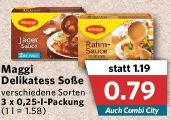 Combi Maggi Delikatess Soße 3x0,25L Angebot