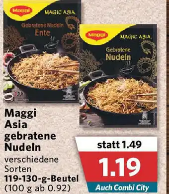 Combi Maggi Asia gebratene Nudeln 119-130g Beutel Angebot