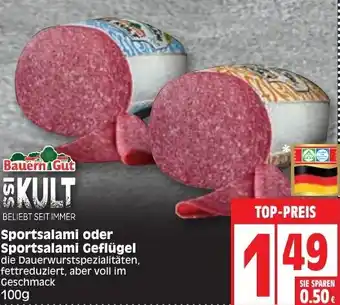 Edeka Sportsalami oder Sportsalami Geflugel 100g Angebot