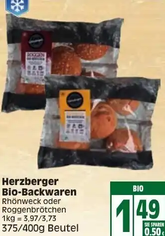 Edeka Herzberger Bio-Backwaren 375/400g Angebot