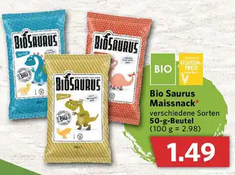 Combi Bio Saurus Maissnack 50g Beutel Angebot