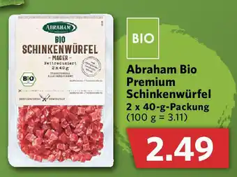 Combi Abraham Bio Premium Schinkenwürfel 2x40g Angebot