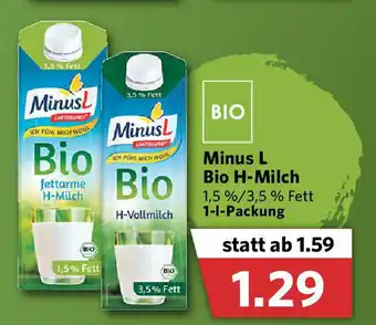 Combi Minus L Bio H-Milch 1L Angebot