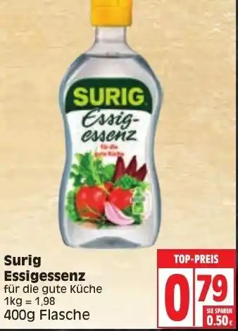 Edeka Surig Essigessenz 400g Angebot