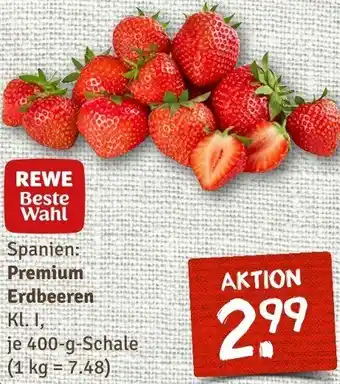 nahkauf Premium Erdbeeren 400 g Schale Angebot