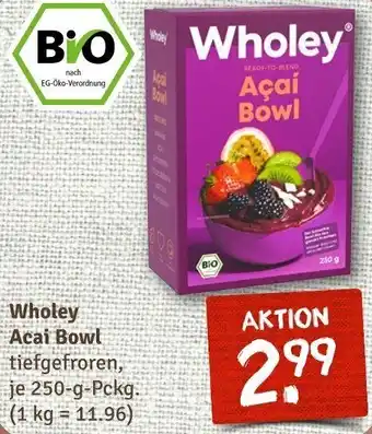 nahkauf Wholey Acai Bowl 250 g Pckg. Angebot