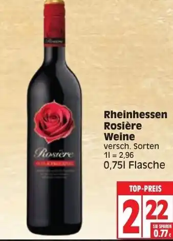 Edeka Rheinhessen Rosiere Weine Angebot