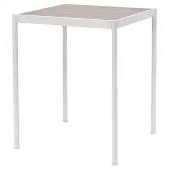 IKEA SegerÖn Bartisch außen, weiß/beige, 89x89 cm Angebot