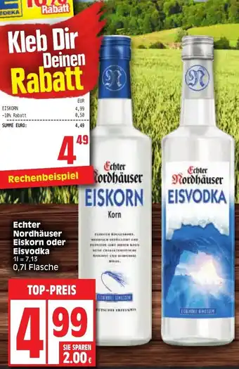 Edeka Echter Nordhauser Eiskorn oder Eisvodka Angebot