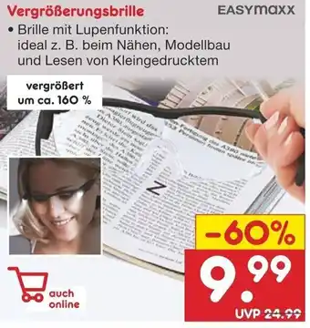 Netto Marken-Discount Easymaxx Vergrößerungsbrille Angebot