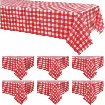 ManoMano Eting - 6 Stück Gingham Tischdecken Tischdecken 137274cm Angebot