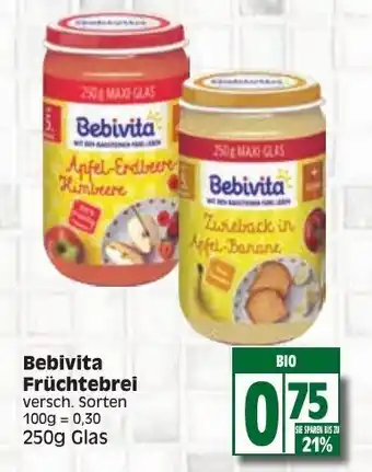 Edeka Bebivita Fruchtebrei 250g Angebot