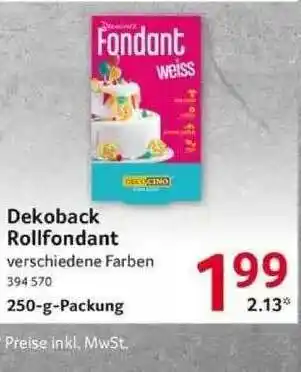 Selgros Dekoback Rollfondant Angebot