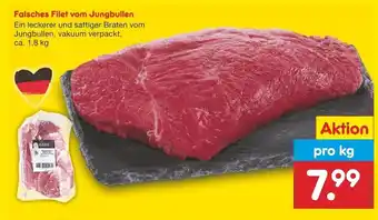 Netto Marken-Discount Falsches Filet vom Jungbullen 1,8kg Angebot