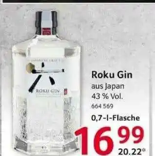 Selgros Roku Gin Angebot