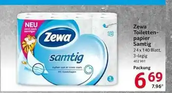 Selgros Zewa Toilettenpapier Samtig Angebot