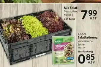 Selgros Mix Salat, Knorr Salatlkrönung Angebot