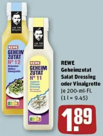 REWE REWE Geheimzutat Salat Dressing oder Vinaigrette 200 ml Fl. Angebot