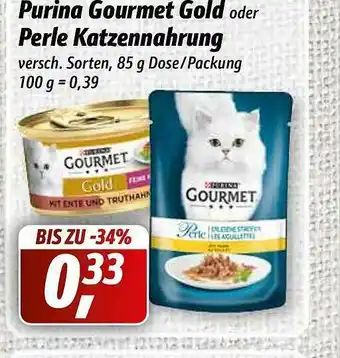 Simmel Purina Purina Gold Oder Perle Katzennahrung Angebot