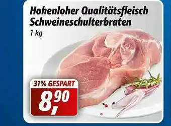 Simmel Hohenloher Qualitätsfleisch Schweineschulterbraten Angebot