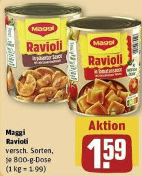 Maggi Ravioli Diavoli v ovocné, pikantní Maggi Ravioli Diavoli v ovocné, pikantní