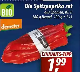 Simmel Bio Spitzpaprika Rot Angebot