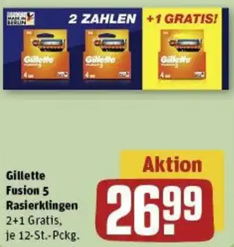 REWE Gillette Fusion 5 Rasierklingen Angebot