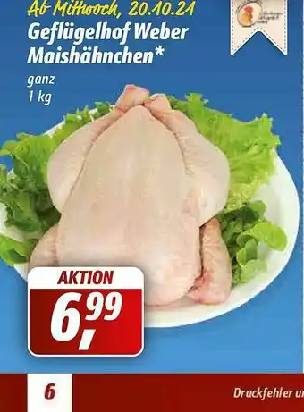 Simmel Geflügelhof Weber Maishähnchen Angebot