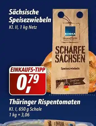 Simmel Sächsische Speisezwiebeln, Thüringer Rispentomaten Angebot