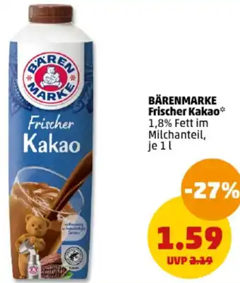 PENNY BÄRENMARKE Frischer Kakao 1 L Angebot