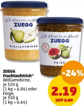 PENNY ZUEGG Fruchtaufstrich 320/330 g Angebot