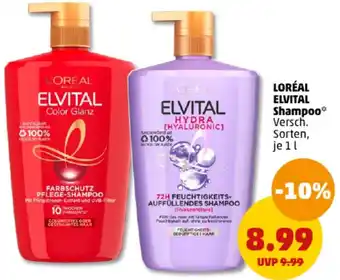 PENNY LORÉAL ELVITAL Shampoo 1 L Angebot