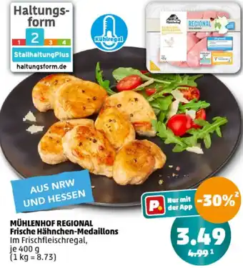 PENNY MÜHLENHOF REGIONAL Frische Hähnchen-Medaillons 400 g Angebot